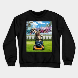 Cat Mowing Crewneck Sweatshirt